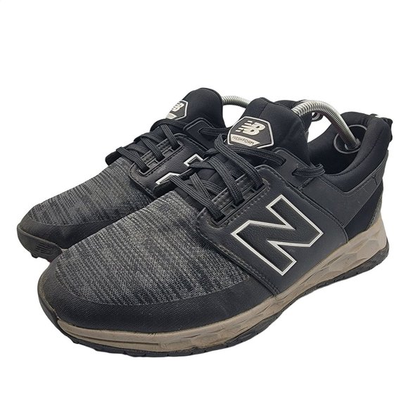 New Balance Fresh Foam Mens 12 (2E) Black Links Spikeless Golf Shoes NBG4000BK main image 9